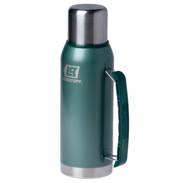TERMO ACERO INOXIDABLE 1LT CON MANIJA - VERDE LUSQTOFF