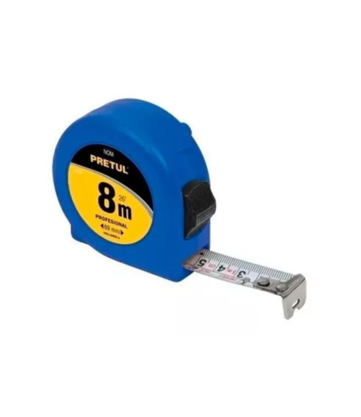 CINTA METRICA 25MM POR 8MTS 25MM PRETUL