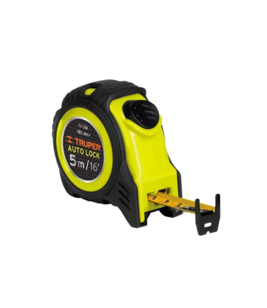CINTA MÉTRICA AUTO LOCK X 5MT TRUPER