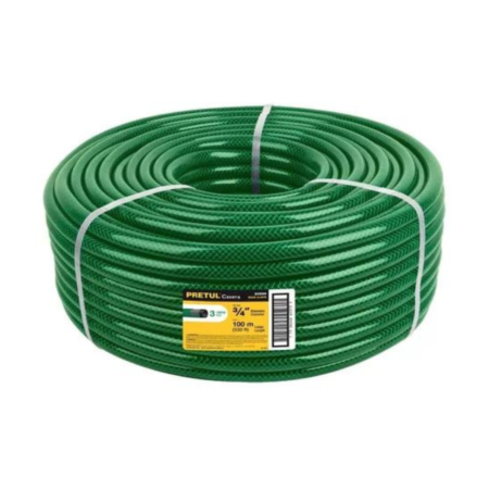 MANGUERA DE RIEGO REFORZADA 3/4" POR 100MTS PRETUL